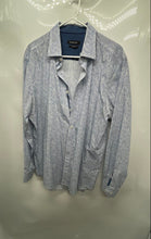 Load image into Gallery viewer, Bugatchi Mens Blue Cotton Long Sleeve Collared Button-Up Shirt Size XL