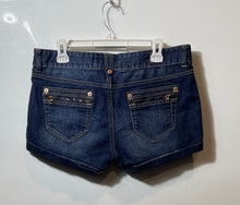 Load image into Gallery viewer, G By Guess Womens Blue Denim 5 Pocket Design Cuffed Hem Mom Shorts Size 32