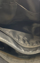 Load image into Gallery viewer, The Sak Womens Black Pebbled Leather Double Handle Zip Top Lined Shoulder Bag