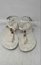 Load image into Gallery viewer, Coach Womens Piccadilly A6307 White Open Toe Flat Thong Sandals Size 6B