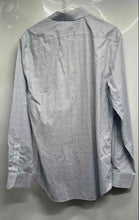 Load image into Gallery viewer, Banana Republic Mens Blue Plaid Cotton Stretch Non-Iron Button-Up Shirt Size M