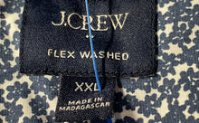 Load image into Gallery viewer, J.Crew Mens Blue White Printed Short Sleeve Flex Washed Button-Up Shirt Size XXL