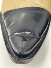 Load image into Gallery viewer, Authentic Prada Womens Beige Black Leather Pump Heels Size EUR 38.5 Damaged