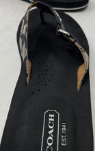 Load image into Gallery viewer, Coach Womens Jolene Black Slip-On Open Toe Flip-Flop Sandals Size 9.5 B