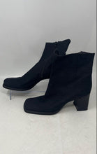 Load image into Gallery viewer, Nine West Womens Tania 2 Black Square Toe Block Heel Ankle Boots Size 8.5M