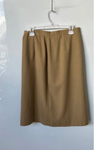 Load image into Gallery viewer, Cortty El Corte Ingles Womens Brown Stretch Front Slit A-Line Skirt Size Large