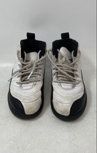 Load image into Gallery viewer, Nike Boys Air Jordan 12 151186-117 White And Black Sneakers Shoes Size 12.5C