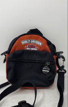 Load image into Gallery viewer, Harley-Davidson Mens Black Orange Motorcycle Riding Mini Crossbody Backpack