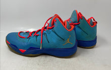Load image into Gallery viewer, Nike Mens Air Jordan Super.Fly 2 656326-423 Blue Orange Basketball Shoes Size 10