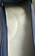 Load image into Gallery viewer, Anne Klein Womens Narde Dark Blue Studded Leather Slip-On Loafer Flats Size 9M