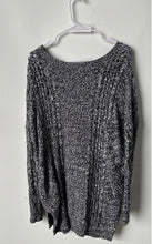 Load image into Gallery viewer, Express Womens White Black Long Sleeve Pullover Sweater Size Medium