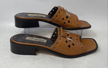 Load image into Gallery viewer, Brighton Womens Brown Leather Open Toe Slip-On Slide Sandals Size 9.5M