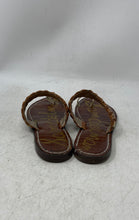 Load image into Gallery viewer, Sam Edelman Womens Germaine Brown Silver Leather Slip-On Slide Sandals Size 7.5M