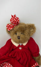 Load image into Gallery viewer, Teddy Bear Doll Wearing A Red Corduroy Dress Stuffed Plush Toys