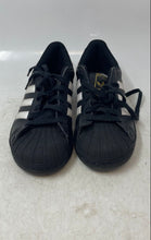 Load image into Gallery viewer, Adidas Unisex Kids Superstar C EF5394 Black White Leather Sneaker Shoes Size 3