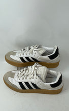 Load image into Gallery viewer, Adidas Mens Samba White Black Low Top Lace-Up Sneaker Shoes Size 13