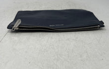 Load image into Gallery viewer, Michael Kors Womens Dark Blue Pebble Leather Zipper Small Pouch Wallet