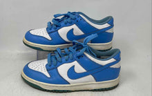 Load image into Gallery viewer, Nike Boys Dunk Low UNC Blue White Lace-Up Low Top Sneaker Shoes Size 7Y