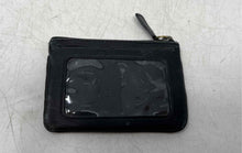 Load image into Gallery viewer, Lululemon Womens Black Leather Zipper ID Window Card Holder Coin Wallet