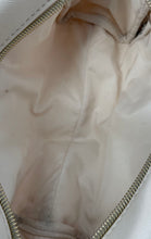 Load image into Gallery viewer, Laura Mercier Womens White Gold Prominent Zipper Cosmetics Makeup Case