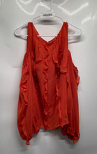Load image into Gallery viewer, I.N.C. International Concepts Womens Orange Sleeveless Back Button Blouse Top XL