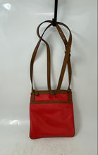 Load image into Gallery viewer, Michael Kors Womens Kempton Red And Brown Adjustable Strap Crossbody Purse