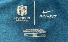 Load image into Gallery viewer, Nike Mens Blue NFL On Field Apparel Miami Dolphins Long Sleeve T-Shirt Size 3XL