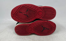 Load image into Gallery viewer, Nike Kids Air Jordan Black Red Round Toe Mid Top Lace-Up Sneakers Shoes Size 1Y
