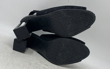 Load image into Gallery viewer, Jones New York Womens Endora Black Pearl Block Heel Slingback Sandals Size 6.5