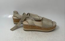 Load image into Gallery viewer, Marc Fisher Womens Gray Suede Open Toe Wedge Platform Sandals Size 7