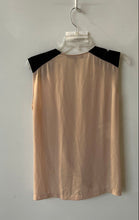 Load image into Gallery viewer, BCBGMaxazria Womens Beige Black Sleeveless V-Neck Regular Fit Blouse Top Size S