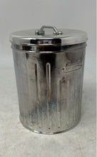 Load image into Gallery viewer, F.B. Rogers Silver-Plated Tone Desktop Trash Can Pen Holder With Handle Lid