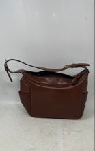 Load image into Gallery viewer, Nine West Womens Brown Leather Zipper Mini Travel Shoulder Handbag