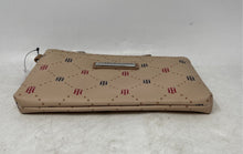 Load image into Gallery viewer, Tommy Hilfiger Womens Tan Brown Red & Black Monogram Wristlet Wallet With Tags