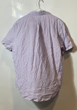 Load image into Gallery viewer, Ralph Lauren Mens Purple White Cotton Short Sleeve Button-Up Shirt Size XL