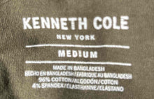Load image into Gallery viewer, Kenneth Cole New York Mens Green Short Sleeve Pullover T-Shirt Size Medium