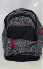 Load image into Gallery viewer, Nike Mens Air Jordan Patrol Gray & Black Printed Adjustable Strap Lined Backpack