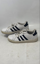 Load image into Gallery viewer, Adidas Boys Grand Court 2.0 GW6511 White Black Leather Sneaker Shoes Size 7