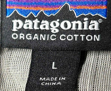 Load image into Gallery viewer, Patagonia Mens Gray Printed Long Sleeve Collared Button-Up Shirt Size L