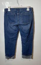 Load image into Gallery viewer, Banana Republic Womens Blue Pockets Straight Leg Capri Jeans Size 28/6