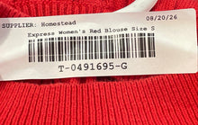 Load image into Gallery viewer, Express Womens Red Knitted Sleeveless Mock Neck Regular Fit Tank Top Size S