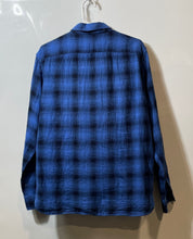 Load image into Gallery viewer, Banana Republic Mens Blue Black Standard Fit Button-Up Shirt Size Medium