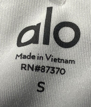 Load image into Gallery viewer, Alo Womens White Padded Adjustable Pullover Racerback Activewear Sports Bra Sz S