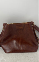 Load image into Gallery viewer, Chelikyp Womens Brown Leather Detachable Crossbody Strap Studded Shoulder Bag