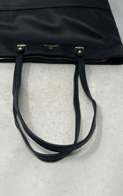 Load image into Gallery viewer, Nanette Lepore Womens Brielle Black Leather Inner Pocket Double Handle Tote Bag
