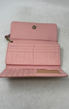 Load image into Gallery viewer, Michael Kors Womens Pink Leather Inner Divider Card Holder Wristlet Wallet