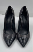 Load image into Gallery viewer, Authentic Tory Burch Womens Black Leather High Pump Heels Size 10M Damaged