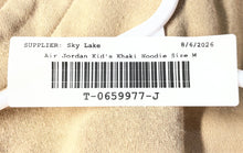 Load image into Gallery viewer, Air Jordan Kids Beige Long Sleeve Pockets Pullover Hoodie Size Medium