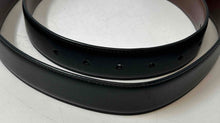 Load image into Gallery viewer, Penguin Mens Black Leather Adjustable Formal Dress Belt Size 36