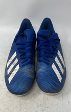 Load image into Gallery viewer, Adidas Mens X 19.3 FG EG7130 Blue Leather Lace-Up Soccer Cleats Size 9